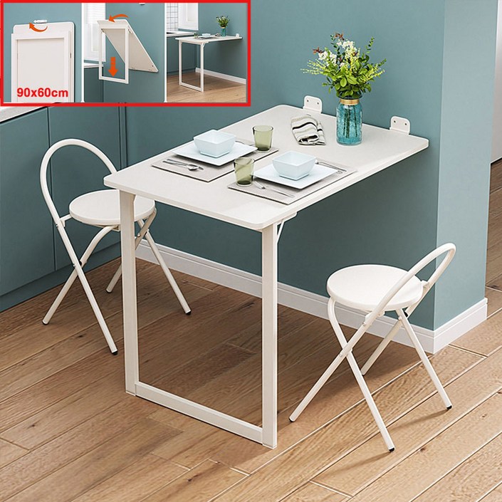 올랜더 벽걸이 접이식 식탁 테이블 책상 선반