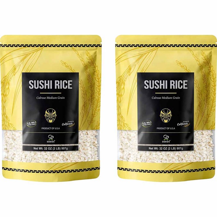 소에오스 스시용 중립 백미 칼로스 쌀 910g 2개