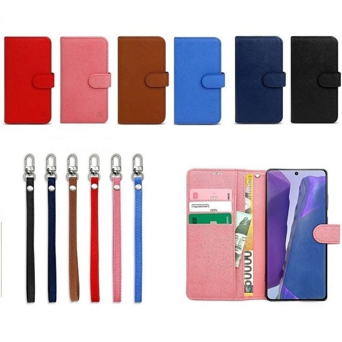 아이폰 7플러스 소가죽 원스톤스트랩 지갑 gas5501Ad