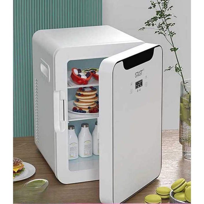 220V 초미니 냉장고 음료수 원룸 서브 소형 침실 8L 강화 화이트자동차 가정용 겸용