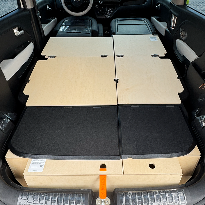 우드링크 레이 심플 평탄화 2세대 풀세트 64시트 전용 차박 캠핑매트 접이식 트렁크 수납 차량용침대