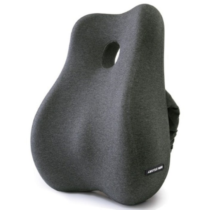 디모어 고급형 바른자세 의자 등받이 쿠션, 블랙