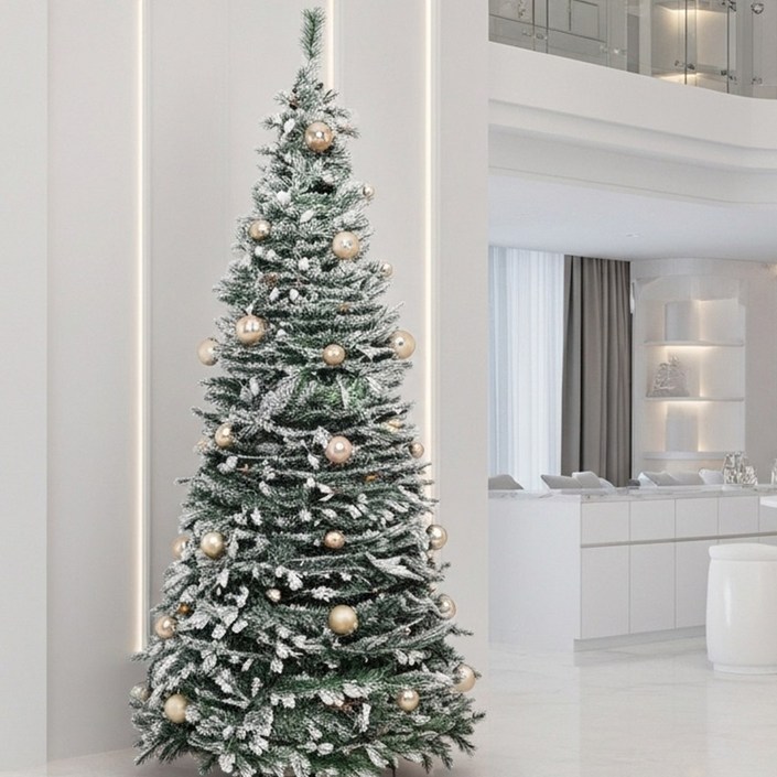 윈터벨 올인원 크리스마스 팝업 원터치 접이식 트리, 골드[180cm]