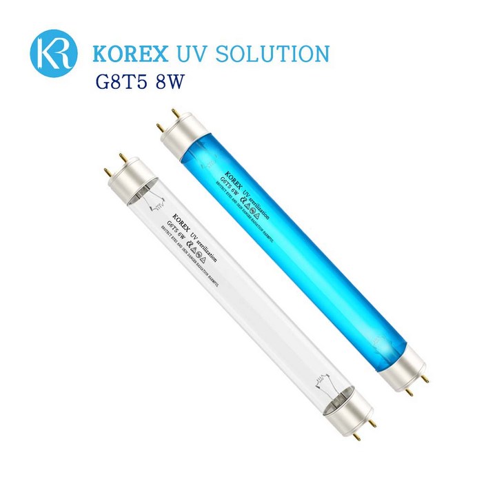 [묶음]KOREX UV / G8T5, 8W, 자외선살균램프 UV,살균램프, 칫솔살균, 컵살균, 1개, G8T5 8W