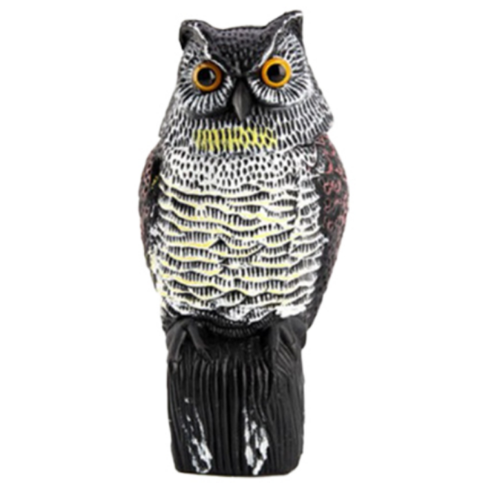 딩동펫 비둘기퇴치 360도 회전 부엉이 모형