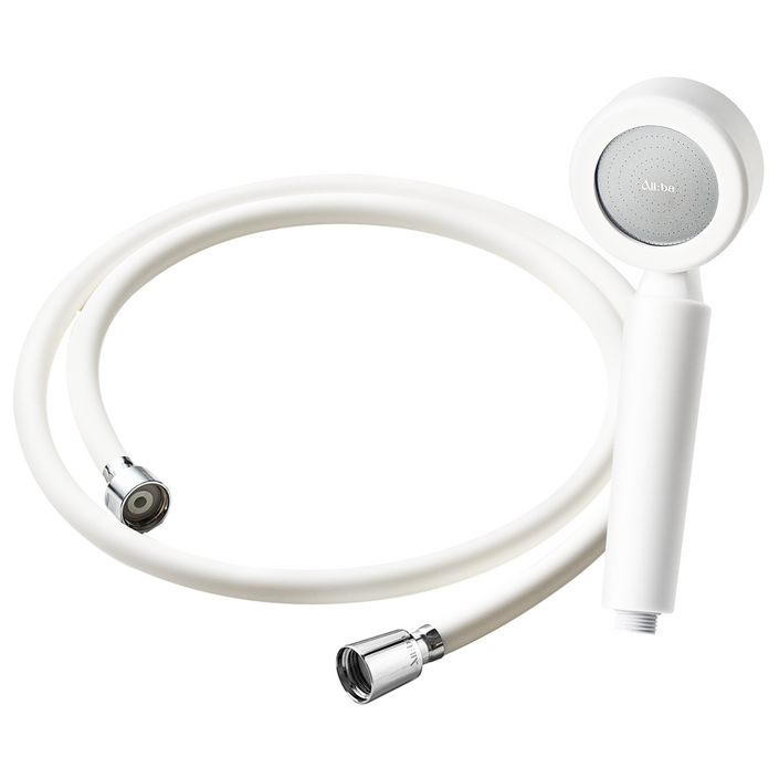 set 올바 더 뉴 의료용 실리콘 필터 샤워기 세트 2.0M 샤워헤드샤워호스 2M샤워필터2ea, 1세트, 로열화이트헤드1ea호스2M1ea필터2ea