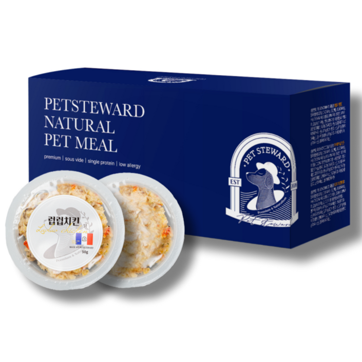 펫스튜어드 프리미엄 강아지 저지방 수비드 수제 화식 사료 28팩, 말, 50g, 28개