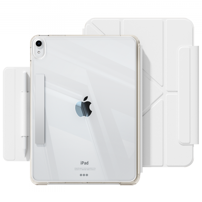 AOUB 아이패드11 보호케이스 아이패드9 태블릿 10세대 8풀아웃 미니76 자석분할 펜슬케이스 2025 아이패드에어7 보호케이스 3y 브라켓 에어654 투명하고 얇은, 회색, 1개