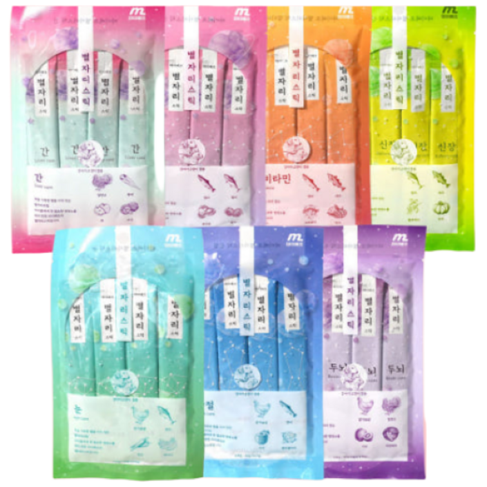 마이베프 별자리스틱 고양이 츄르 60g 7종콤보총7개