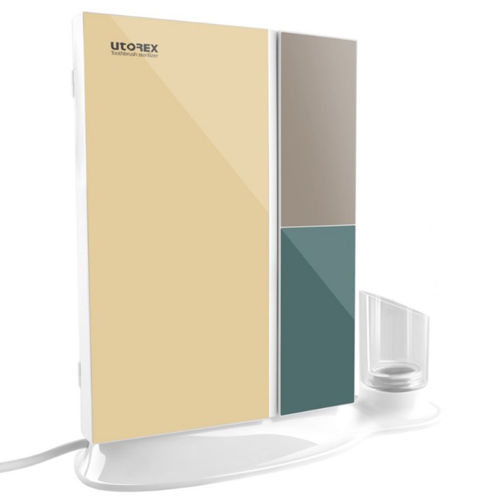 유토렉스 퍼펙트케어 그리드컬렉션 칫솔살균기 옐로우, UTC98UVY, 옐로우