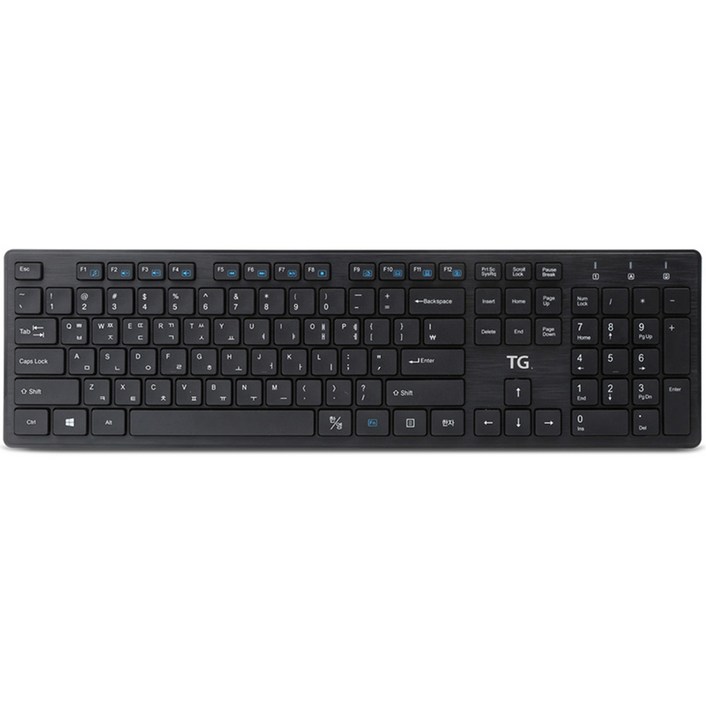 TG삼보 USB 유선 일반형 키보드  키스킨 세트, 블랙, TGK500U