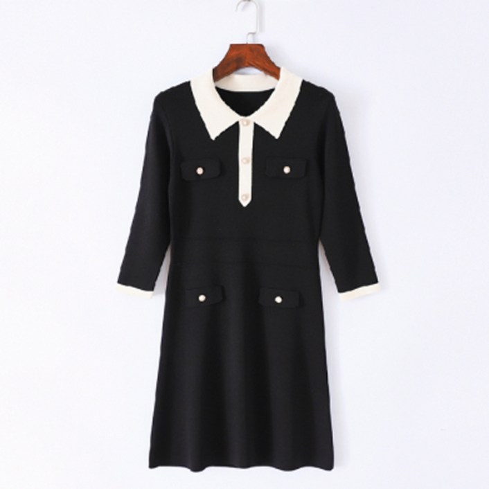 페이퍼먼츠 단정핏 심플라인 미니 원피스 00761