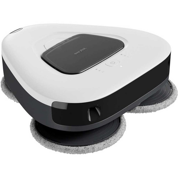 에브리봇 로봇청소기 쓰리스핀 PLUS TS350, TS350, 블랙 + 화이트