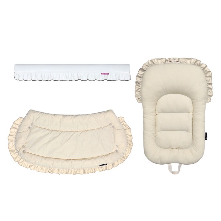 마니또펫 강아지 유모차 가드쿠션 스마트범퍼 + 아우터 + 라이너 프릴 세트