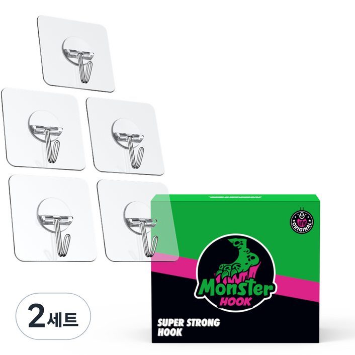 몬스터 후크 5p, 단일색상, 10개