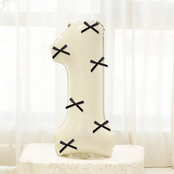 미미파티 리본 대형 숫자 풍선 100cm 1
