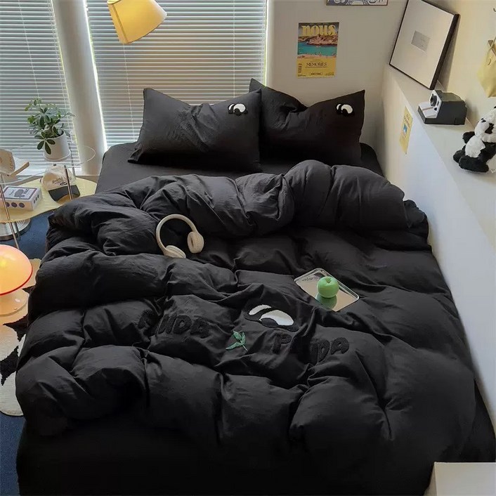 헤디야 판다 이불커버+침대커버+베개커버 3종세트