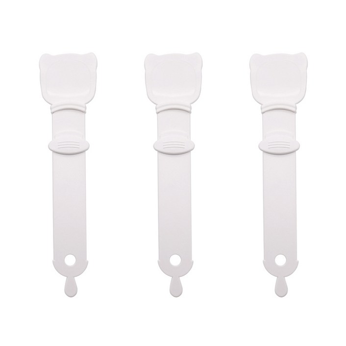라라하우스 제니 슬라이딩 펫 간식 스푼, 3개, 화이트 라라하우스 제니 슬라이딩 펫 간식 스푼, 3개, 화이트