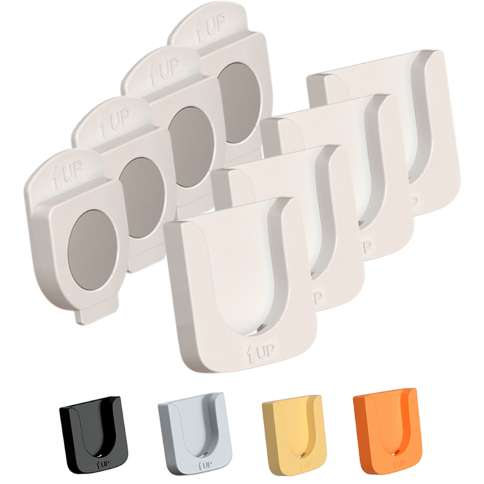 (2세대 개선품, 4개SET) 자석 리모컨 거치대, 1세트, 화이트