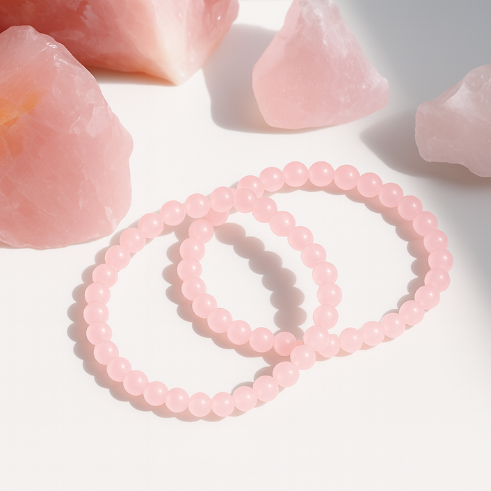 천연석 팔찌 로즈쿼츠 장미수정 애정운 우정템 사랑의 상징