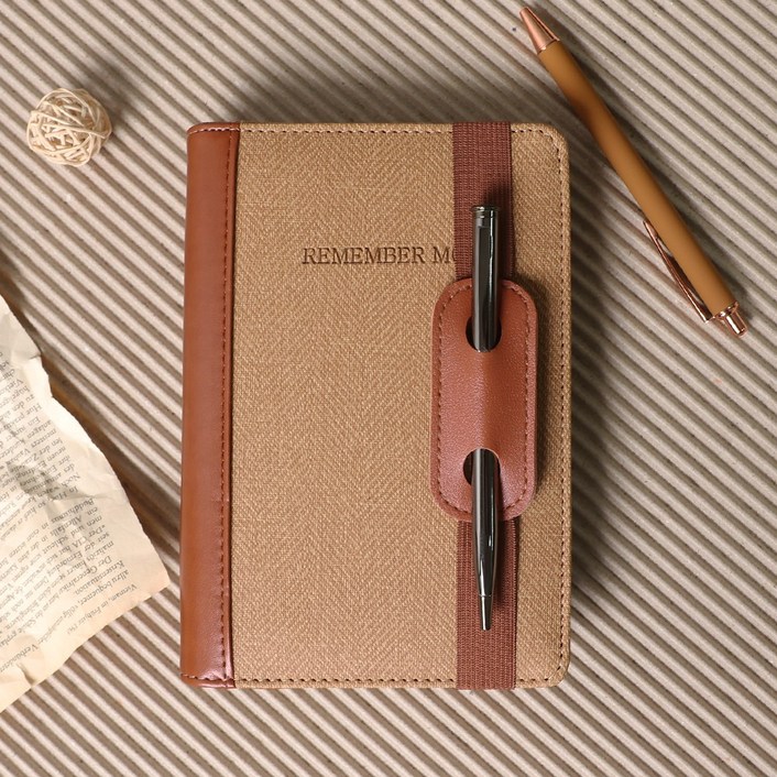 비오파파 가죽 A6 6공 바인더 만년 업무 수첩 노트 다이어리