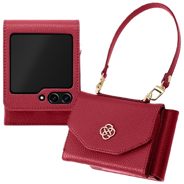 맥스코어 Z플립 천연소가죽 카드 지갑 다이어리 케이스