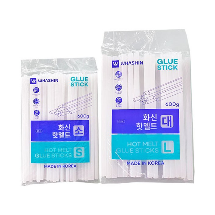 화신 핫멜트 600g 글루건심 글루스틱 접착제, 1개