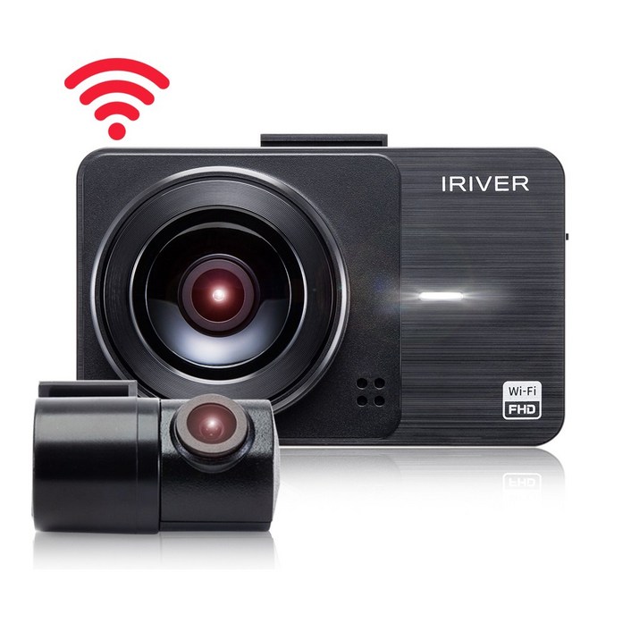 아이리버 2채널 FHD+FHD 고화질 차량용 2채널 블랙박스 FF2 WiFi 스마트폰 연동지원