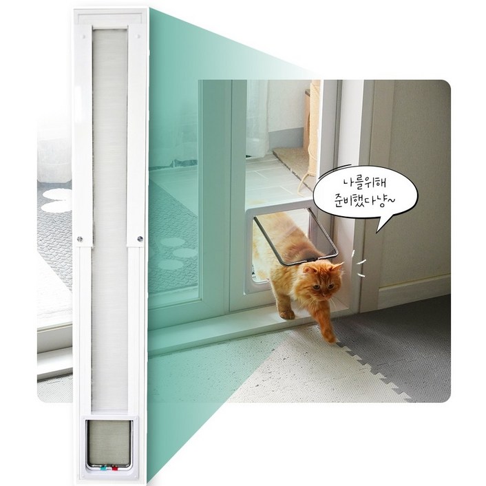 코지윈 고양이 강아지 높이조절형 펫도어, 1개