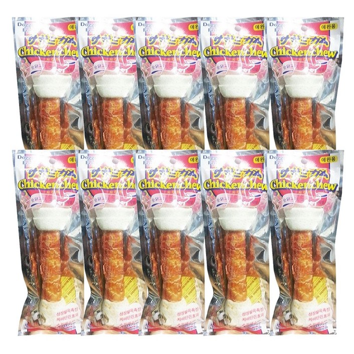 도기프랜드 치킨딩고 1P x5 강아지껌 뼈다귀 딩고껌 뼈다귀/딩고껌/치아간식/개껌/애견/턱강화/외출
