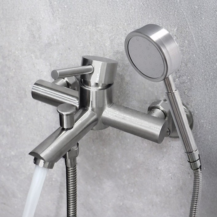 로딘 샤워기수전 무광 욕실 스텐304 샤워수전 욕조 샤워기 수도꼭지 교체 IN-131