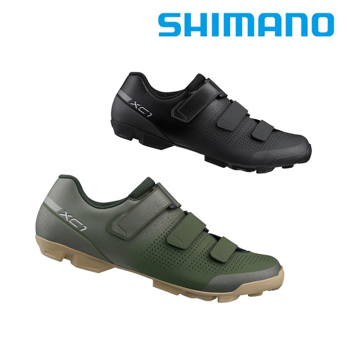 시마노 SH-XC102 자전거 클릿 슈즈 남성용/SPD MTB 클리트 호환 인문용 자전거용 신발/SH-XC1 블랙 올리브, EU 43, [ 올리브 ]