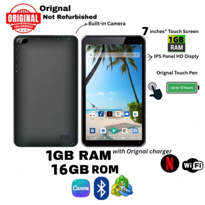 2026 최신 판매 7인치 1GB RAM 7Q 안드로이드 10 태블릿 PC x 600 픽셀 WIFI 쿼드 코어
