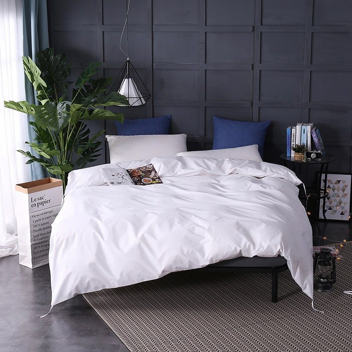 오리털 이불 커버 보풀 순면 오리털이불커버1인용 예쁜침대커버 순면이불커버