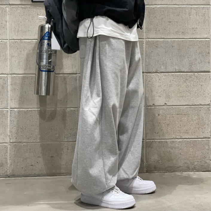 르위 남자트레이닝 벌룬 조거 밴딩 와이드팬츠 빅사이즈 오버핏 남자추리닝