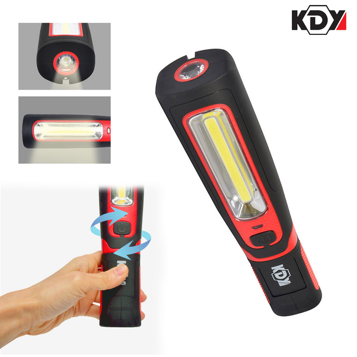 KDY 해루질랜턴 작업등 충전식랜턴 써치라이트 LED손전등 후레시 충전식 라이트 KCL-7712C, 1개