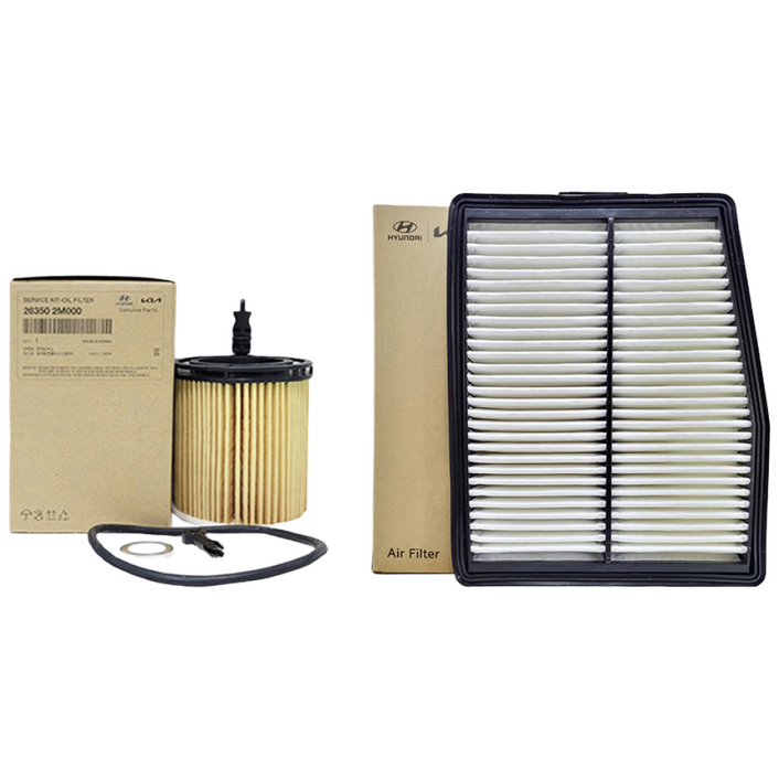 쏘렌토MQ4 1.6 하이브리드 순정 엔진 오일필터+에어필터 세트