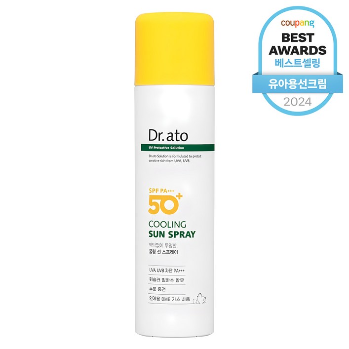 닥터아토 쿨링 선 스프레이 SPF50 PA, 150ml, 1개 닥터아토 쿨링 선 스프레이 SPF50 PA, 150ml, 1개