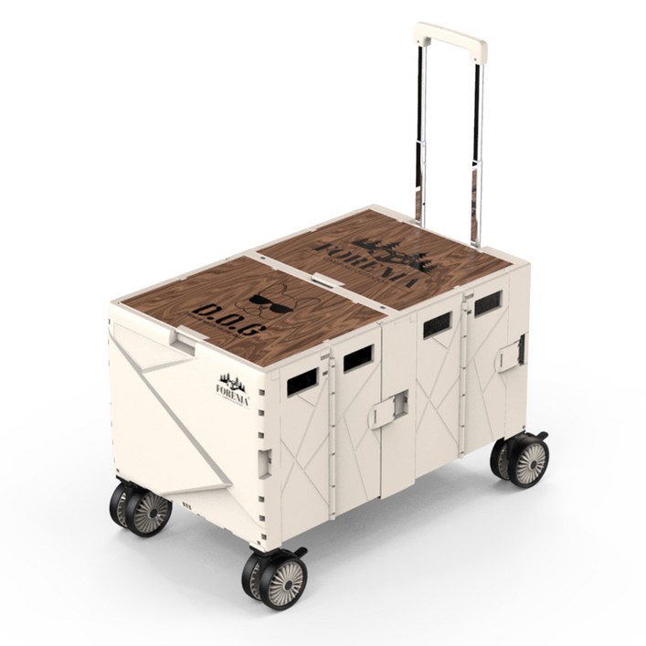 도그독 퍼스트 프리미엄 캠핑 듀얼 웨건 폴딩카트