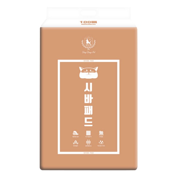 딩동펫 시바 애견 배변패드 레몬향, 100매, 1팩