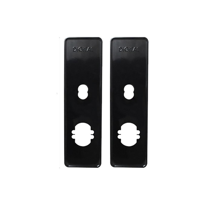 키키 디지털도어락용 표준보강판 2p 블랙