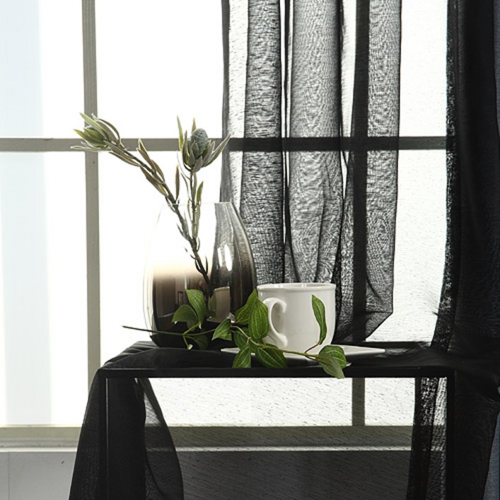 아임리빙 아일렛형 쉬폰커튼 2p