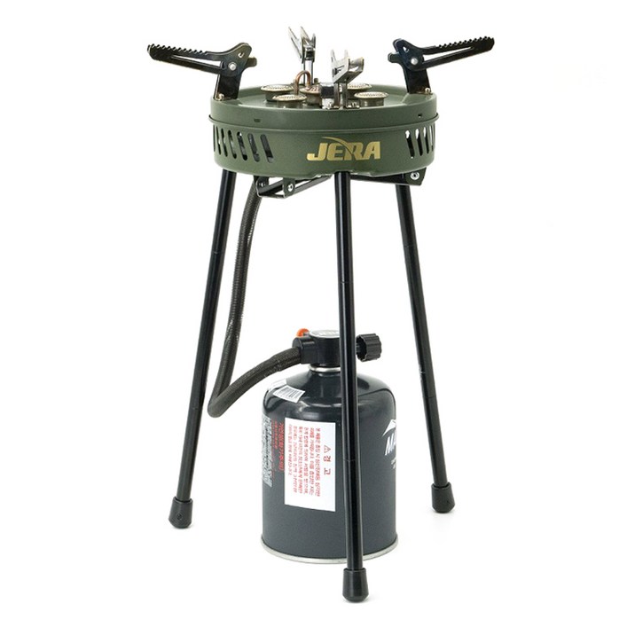 JERA 5구 고화력 캠핑 강염 메인스토브 연장다리 포함 JB-105