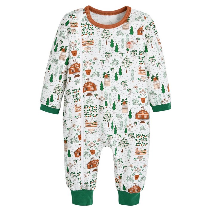 모이몰른 유아용 파크면모달싱글스판지퍼우주복 M241UUN17P80