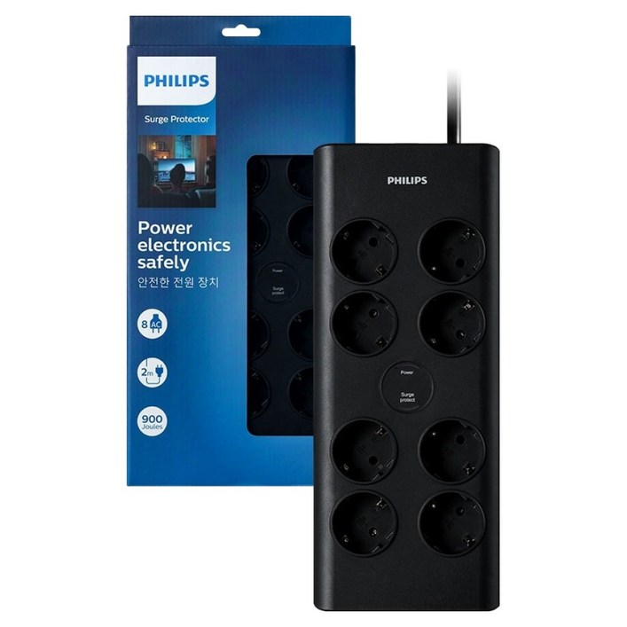 필립스 서지 프로텍트 멀티탭 8구 SPN7080WA61