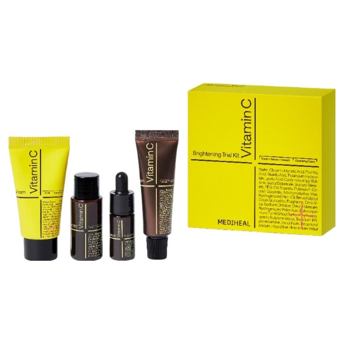 메디힐 비타 브라이트닝 트라이얼 키트 클렌징 폼 30ml  토너 30ml  세럼 10ml  크림 20ml 세트, 1세트