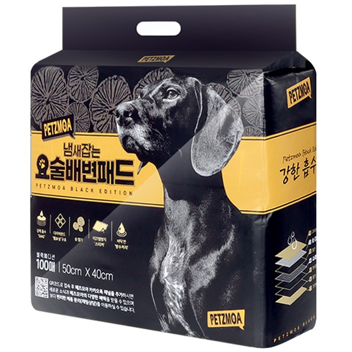 페츠모아 냄새잡는 요술배변패드 SWG 블랙 에디션 표준형 100매 페츠모아 냄새잡는 요술배변패드 SWG 블랙 에디션 표준형 100매