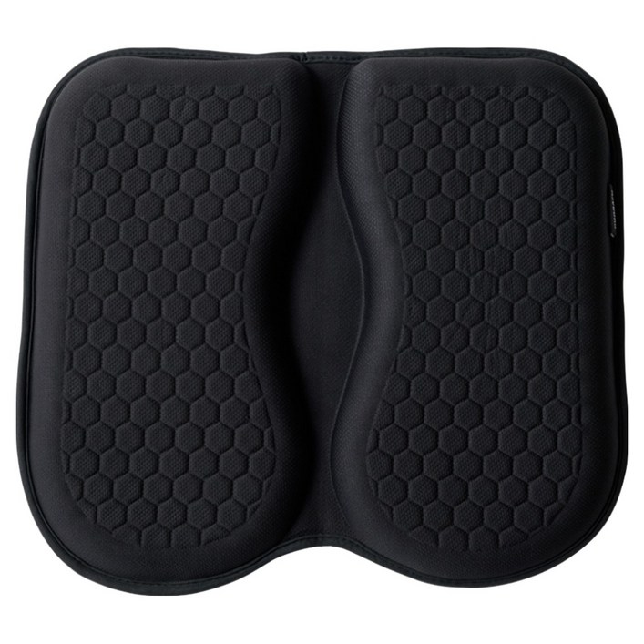 듀오백 듀얼젤 집중 쿨링 쿠션 기능성방석, 블랙