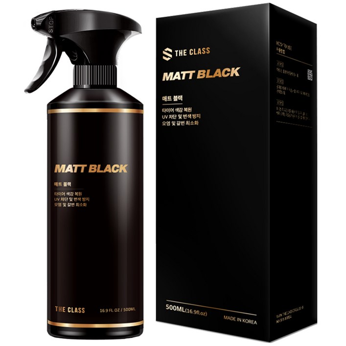 더클래스 매트블랙 자동차 타이어 광택제, 500ml, 1개 더클래스 매트블랙 자동차 타이어 광택제, 500ml, 1개