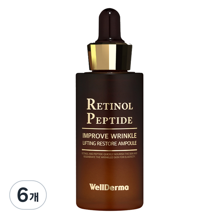 웰더마 레티놀 펩타이드 리프팅 리스토어 앰플, 6개, 30ml